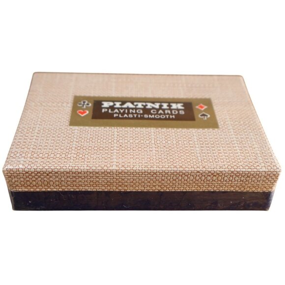 Piatnik Plasti-Smooth Playing Cards w/ Decorative Box Austria Vintage Deck - Picture 2 of 6